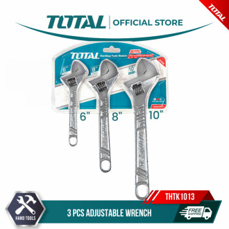Total Tools Thtk1013 Juego 3 Llaves Francesas 6-8-10 6, 8,10 (19, 24,30mm)