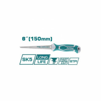 Total Tools Thwbsw66 Serrucho Drywall Corte Rapido 6 (150mm) Dientes De 3 Filos 8tpi